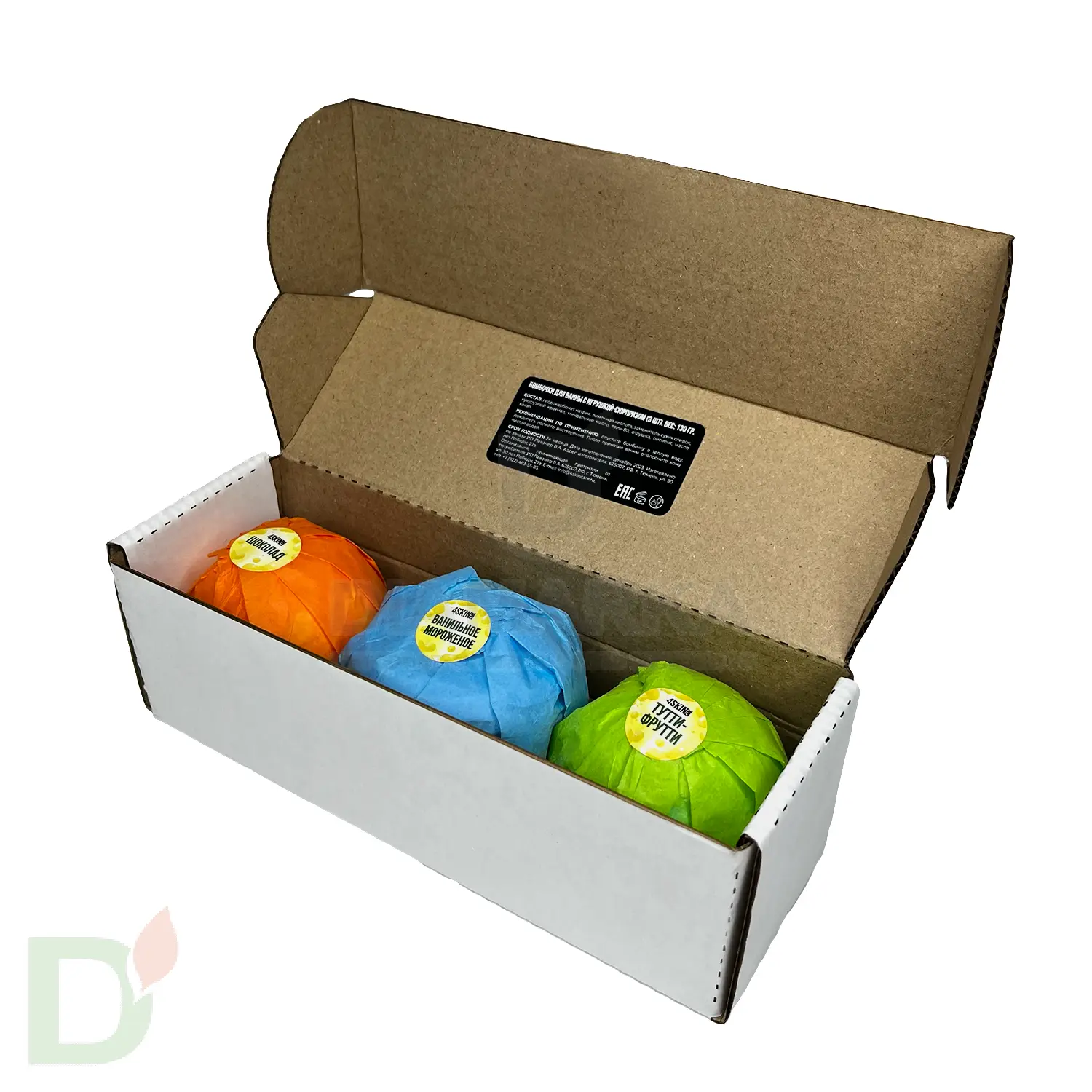 Бокс - Бомбочки для ванны детские (з шт в комплекте) в Воронеже