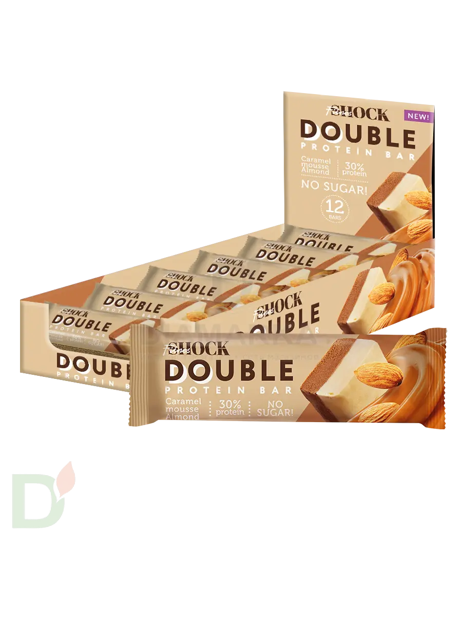 Батончик протеиновый FitnesShock Карамельный мусс с миндалем 40гр. в Воронеже