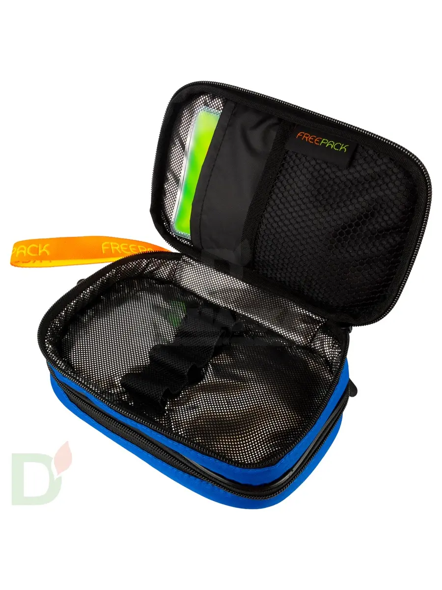 Термосумка (органайзер) FREEPACK д/4х ручек и средств самоконтроля синий (с гелевым пакетом)