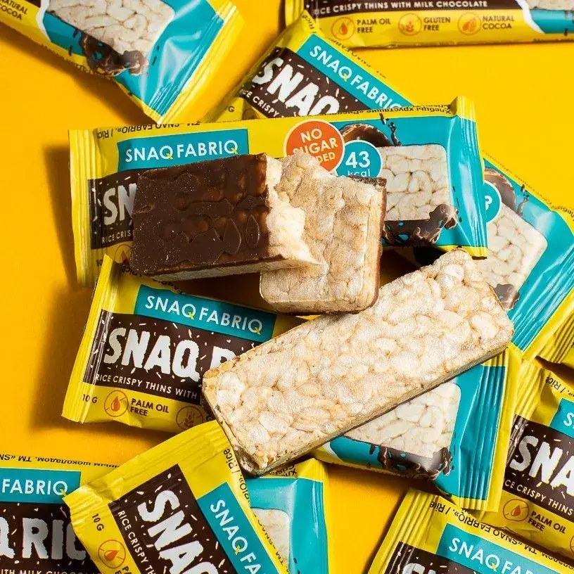 Батончик Snaq Fabriq рисовый глазированный молочным шоколадом, 10гр в Воронеже