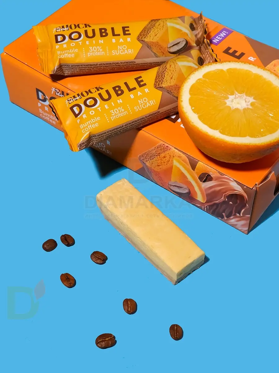 Батончик протеиновый FitnesShock Апельсиновый кофе 40гр. в Воронеже