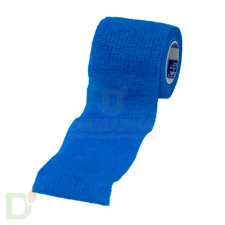 Бинт эластичный когезивный EM-fix krep Синий, 5 см х 4,5 м в Воронеже