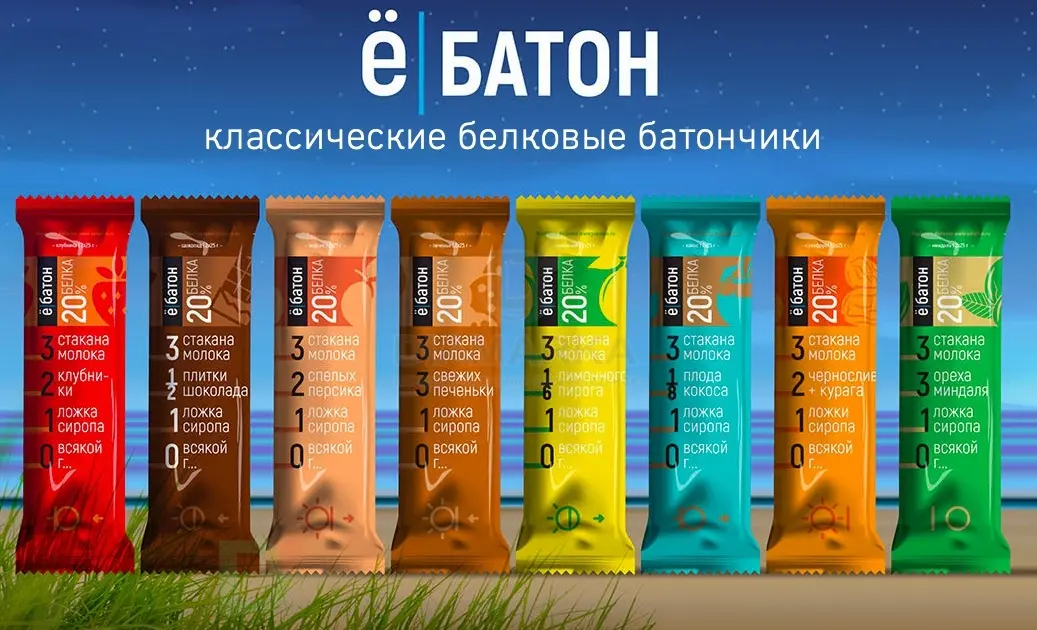Батончик протеиновый Ё/батон Кокос в шоколадной глазури 50гр в Воронеже
