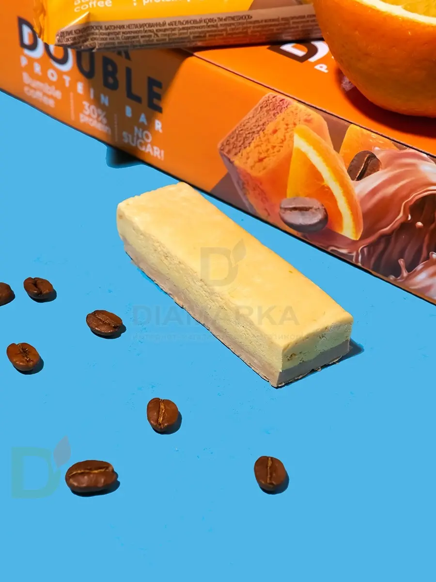 Батончик протеиновый FitnesShock Апельсиновый кофе 40гр. в Воронеже