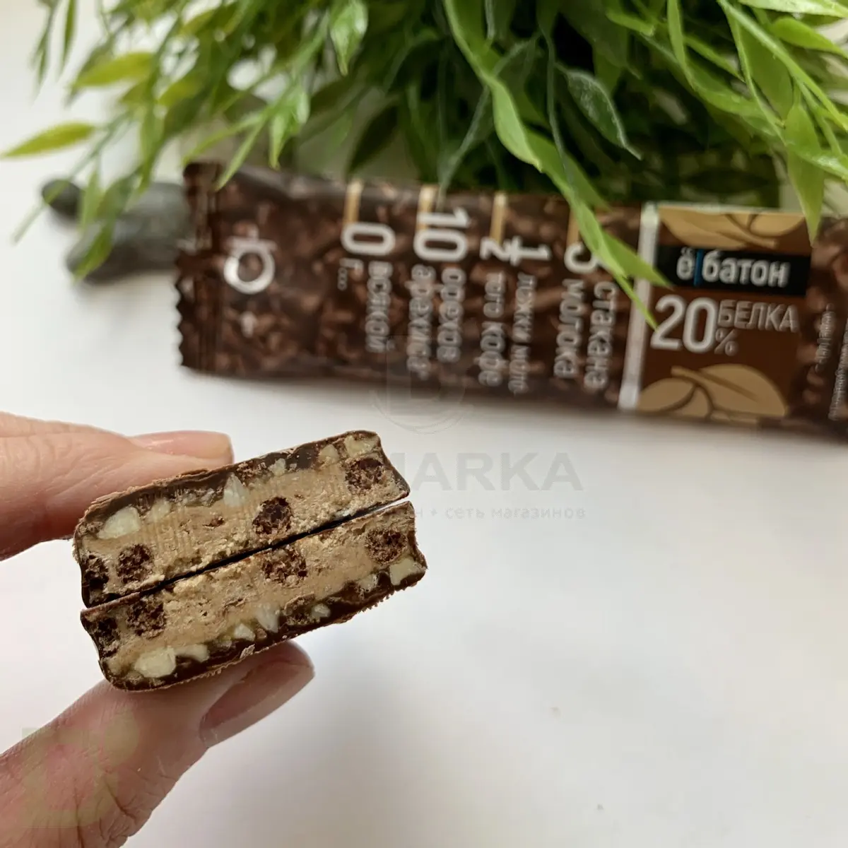Батончик протеиновый Ё/батон "Арахис-Кофе" в шоколадной глазури 40гр в Воронеже