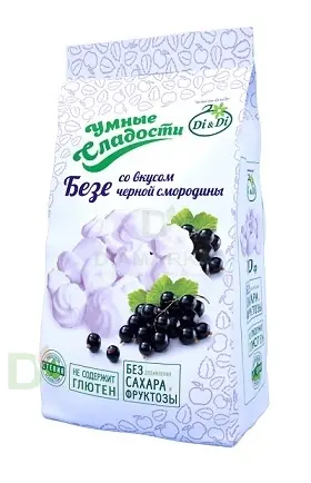 Безе без сахара Умные сладости Чёрная смородина 70гр. в Воронеже