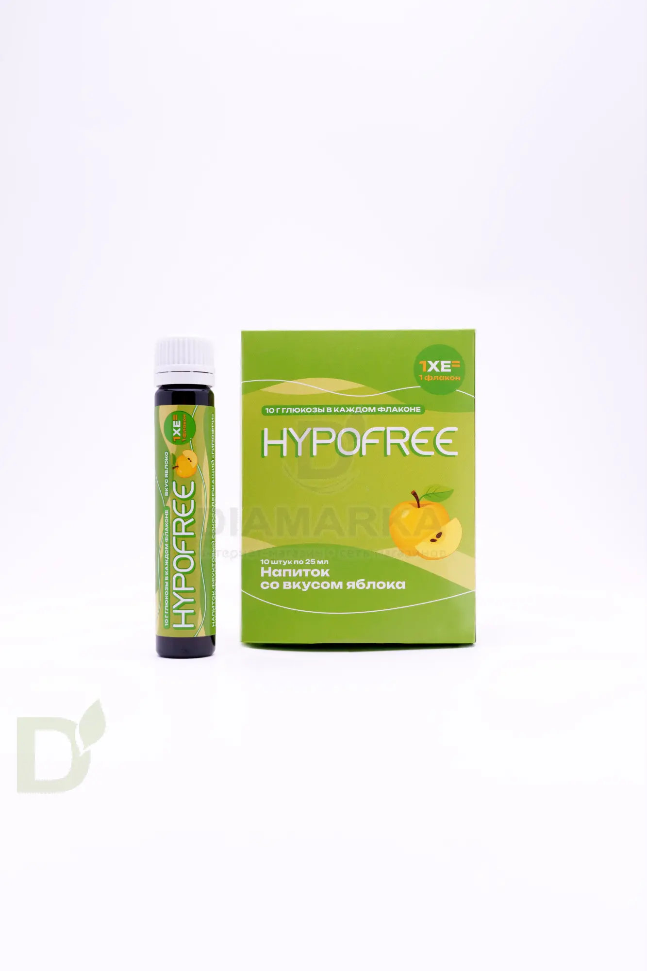 Напиток фруктовый HYPOFREE (1ХЕ) Яблоко, упак. 10 туб