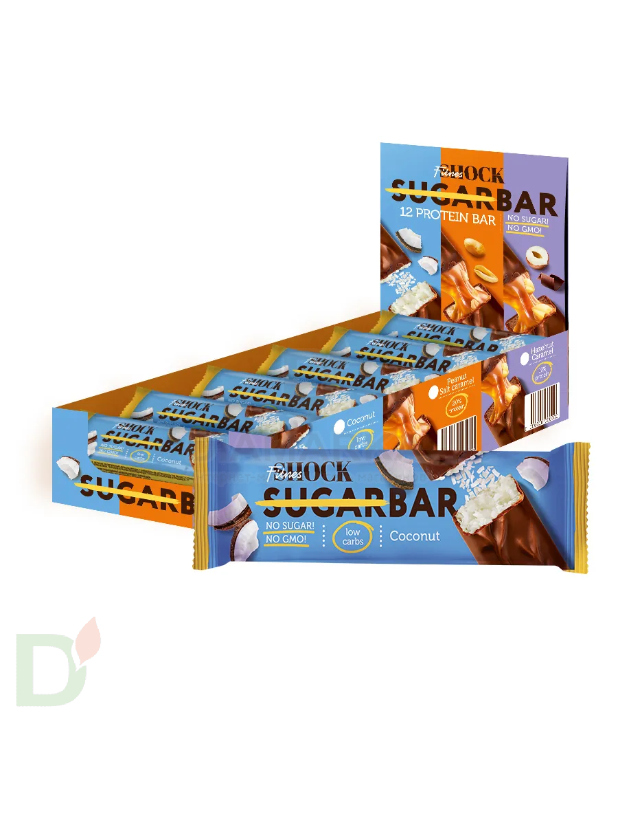 Батончик протеиновый FitnesShock Кокос 50гр. в Воронеже