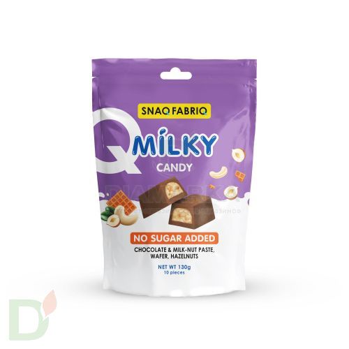 Конфеты Snaq Fabriq Milky с молочно-ореховой пастой, вафлей и фундуком 130гр New