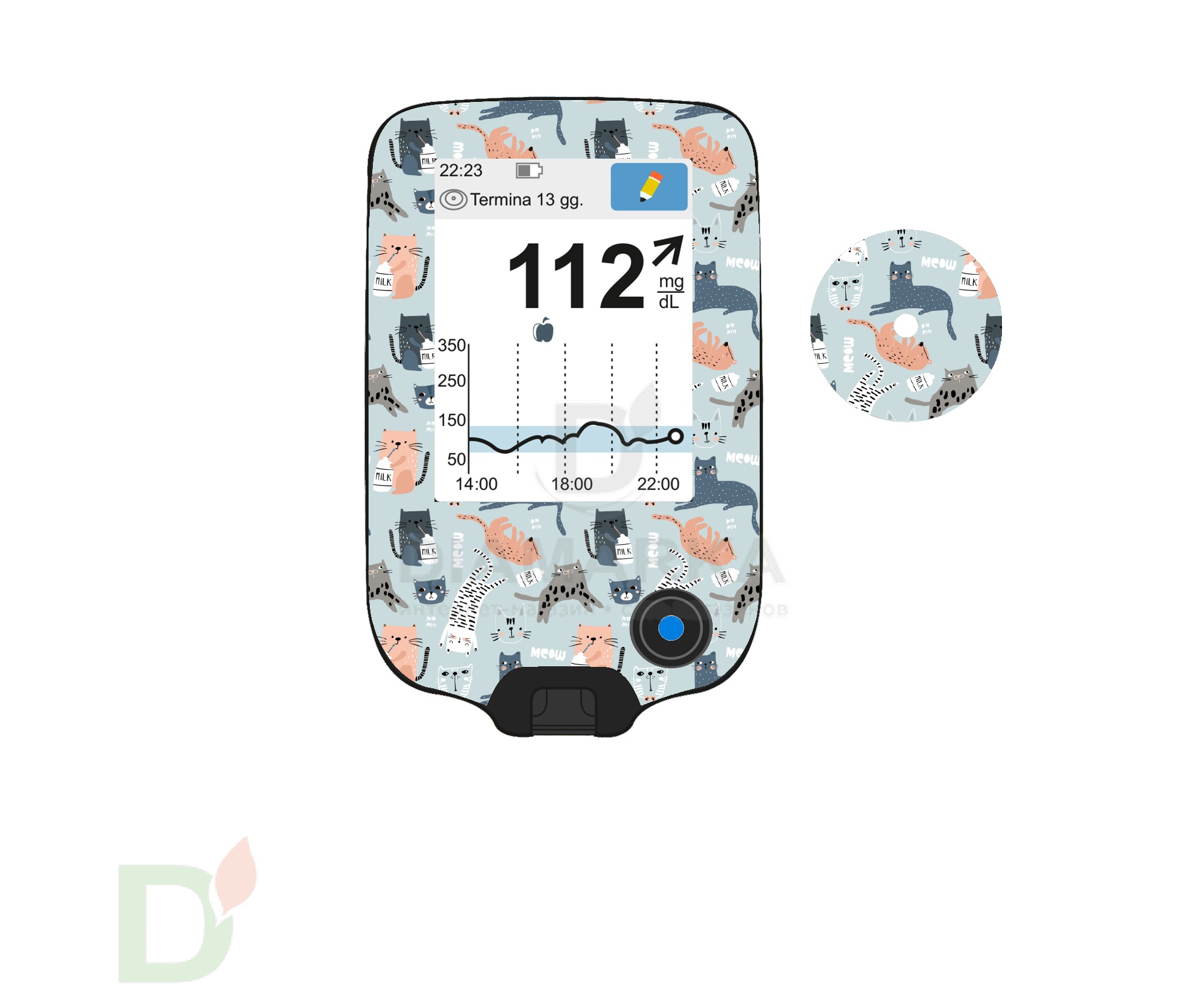 Наклейка на ридер FreeStyle Libre и сенсор