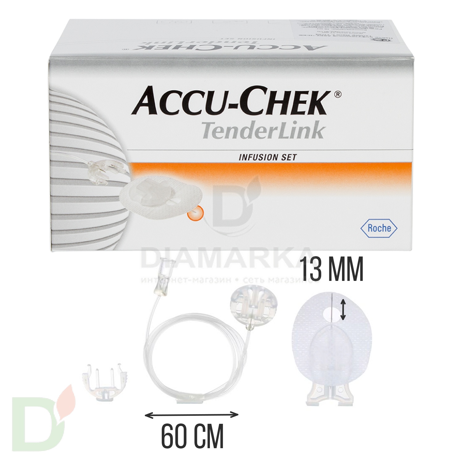Акку-Чек ТендерЛинк 13/60, инфузионный набор, 1 шт. в Воронеже