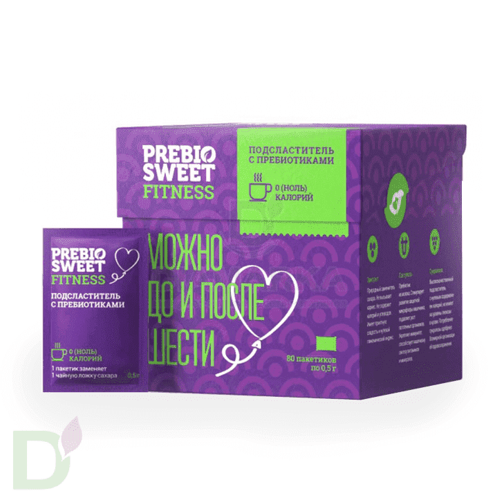 Подсластитель с пребиотиками PrebioSweet Fitness, саше 80 шт.
