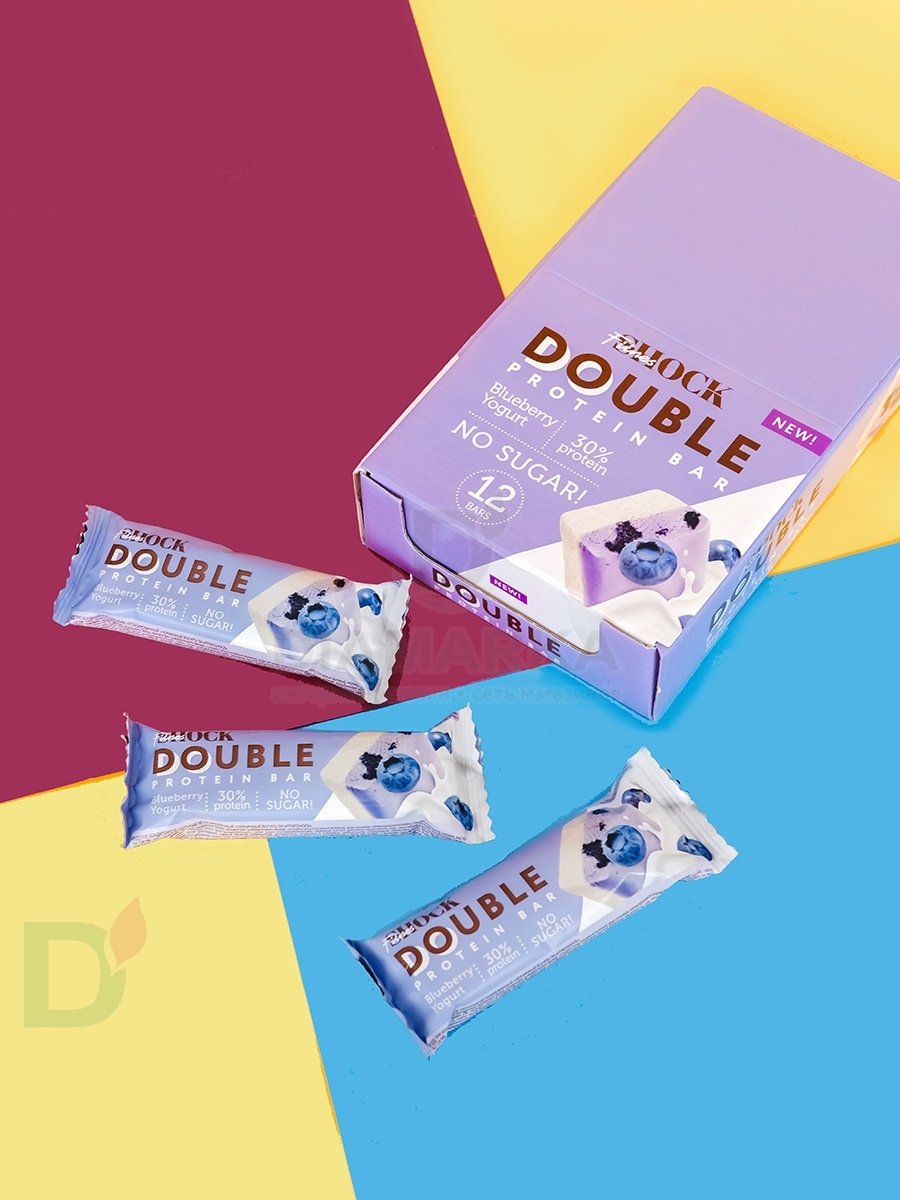 Батончик протеиновый FitnesShock Черничный йогурт 40гр. в Воронеже