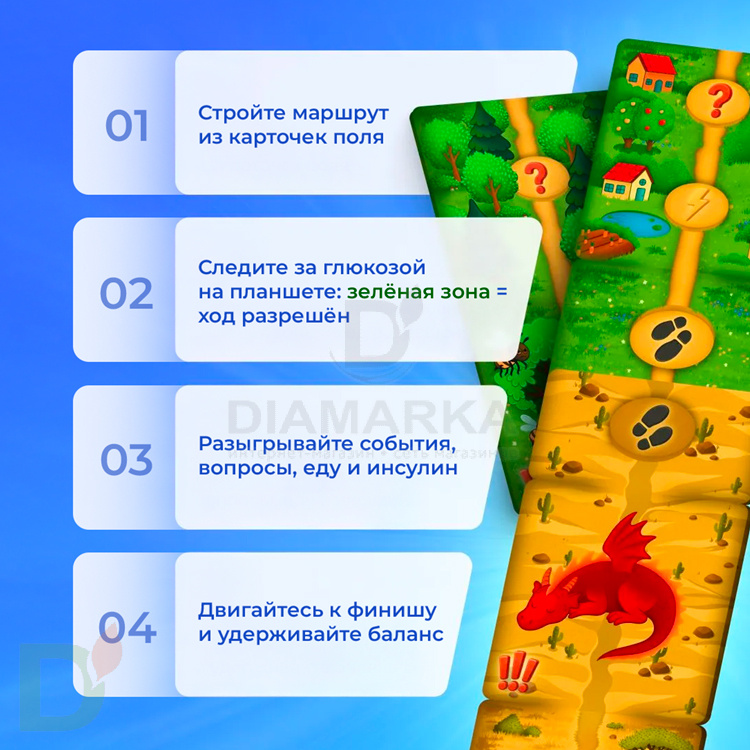 Игра настольная Миссия глюкоза
