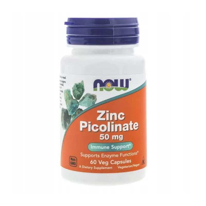 Витамины NOW Цинк пиколинат для здоровья всего организма, 50 мг, 60 шт в Воронеже