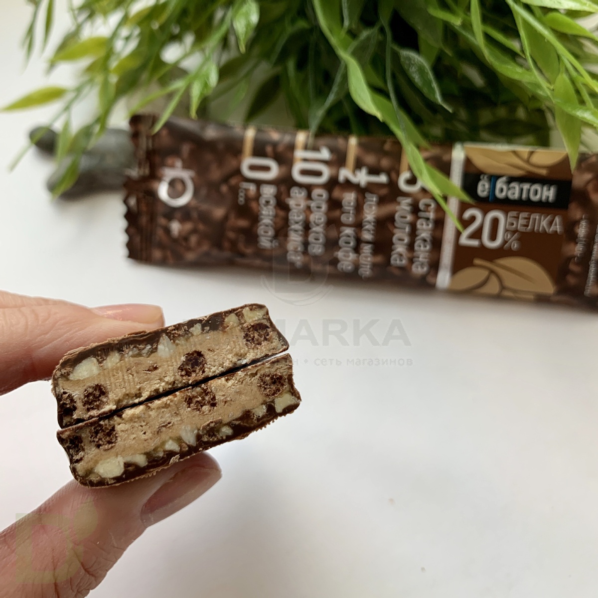 Батончик протеиновый Ё/батон "Арахис-Кофе" в шоколадной глазури 40гр в Воронеже