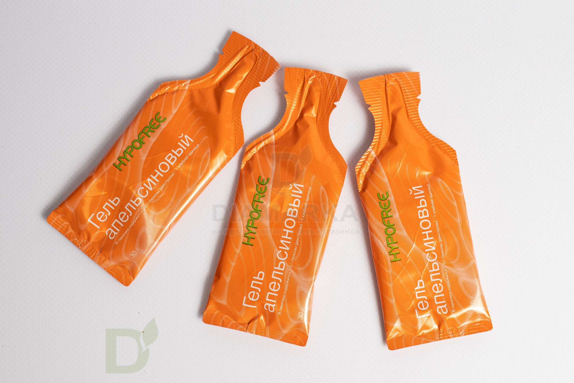 Гель HYPOFREE 1ХЕ Апельсин, мягкая упаковка, 10 саше по 30мл в Воронеже