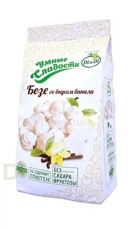Безе без сахара Умные сладости Ваниль 70гр. в Воронеже