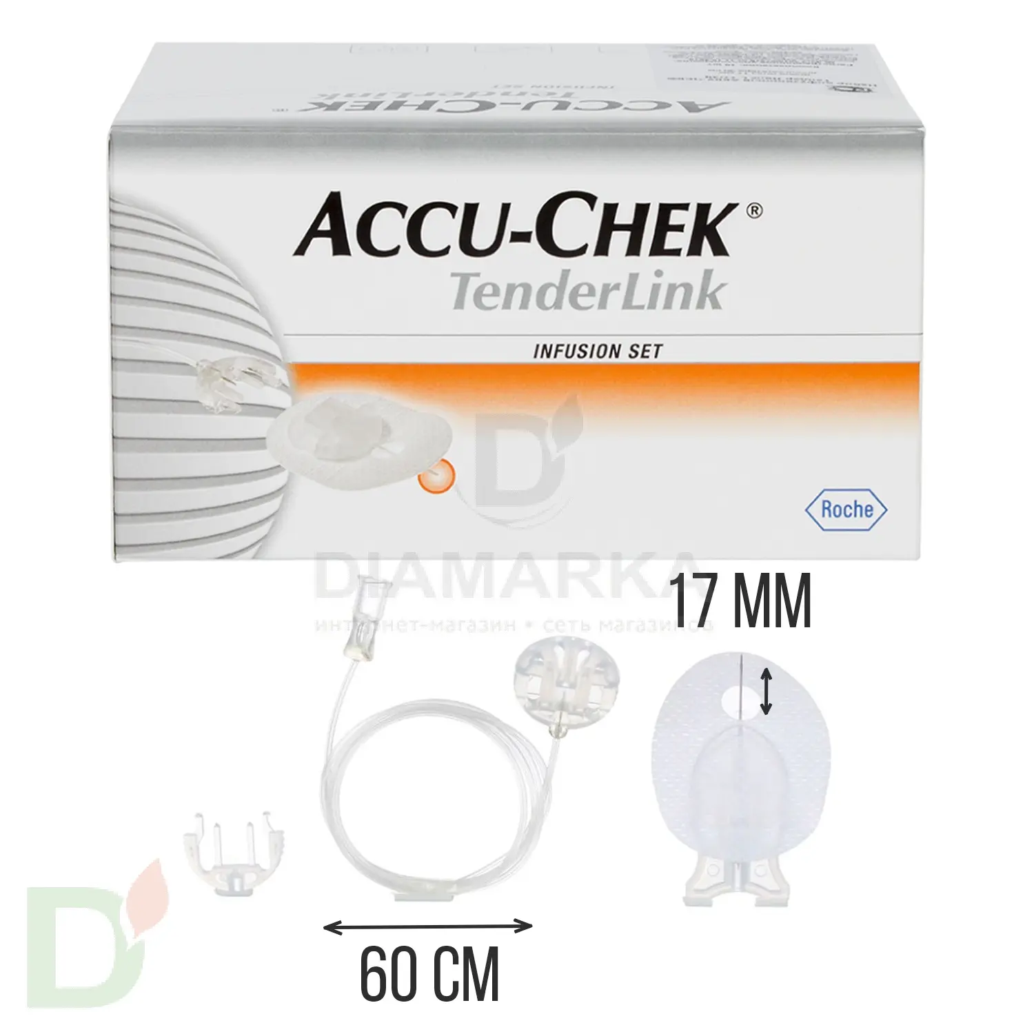 Акку-Чек ТендерЛинк 17/60, инфузионный набор, 1 шт. в Воронеже