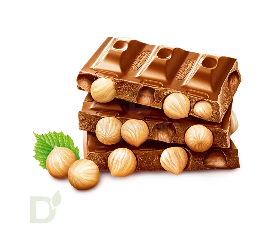 Шоколад Победа Чаржед Молочный с фундуком без сахара, 90г.