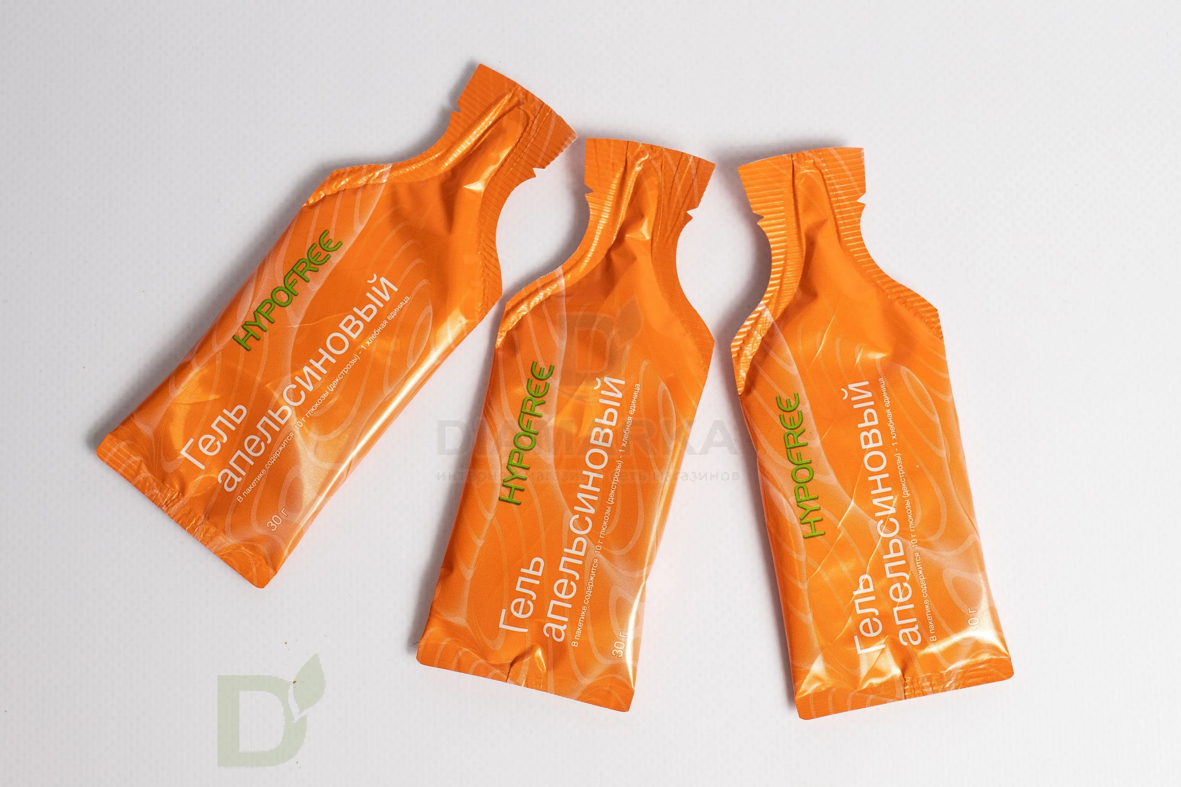 Гель HYPOFREE 1ХЕ Апельсин, мягкая упаковка, 10 саше по 30мл в Воронеже