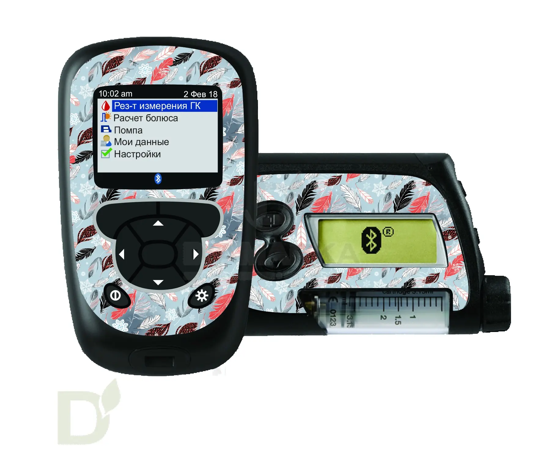 Наклейка на помпу и глюкопульт Акку-Чек