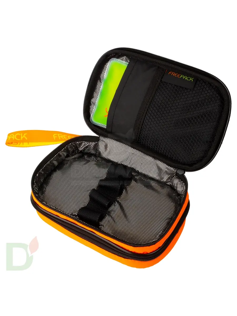 Термосумка (органайзер) FREEPACK д/4х ручек и средств самоконтроля оранжевый (с гелевым пакетом)