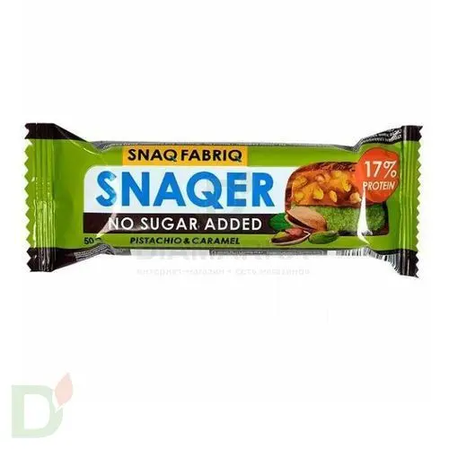 Батончик Snaq Fabriq глазированный Фисташка и карамель 50гр. в Воронеже