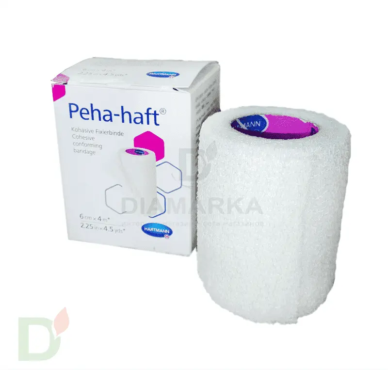 Бинт самофиксирующийся Пеха-хафт (Peha-haft), 6см х 4 м, Белый в Воронеже