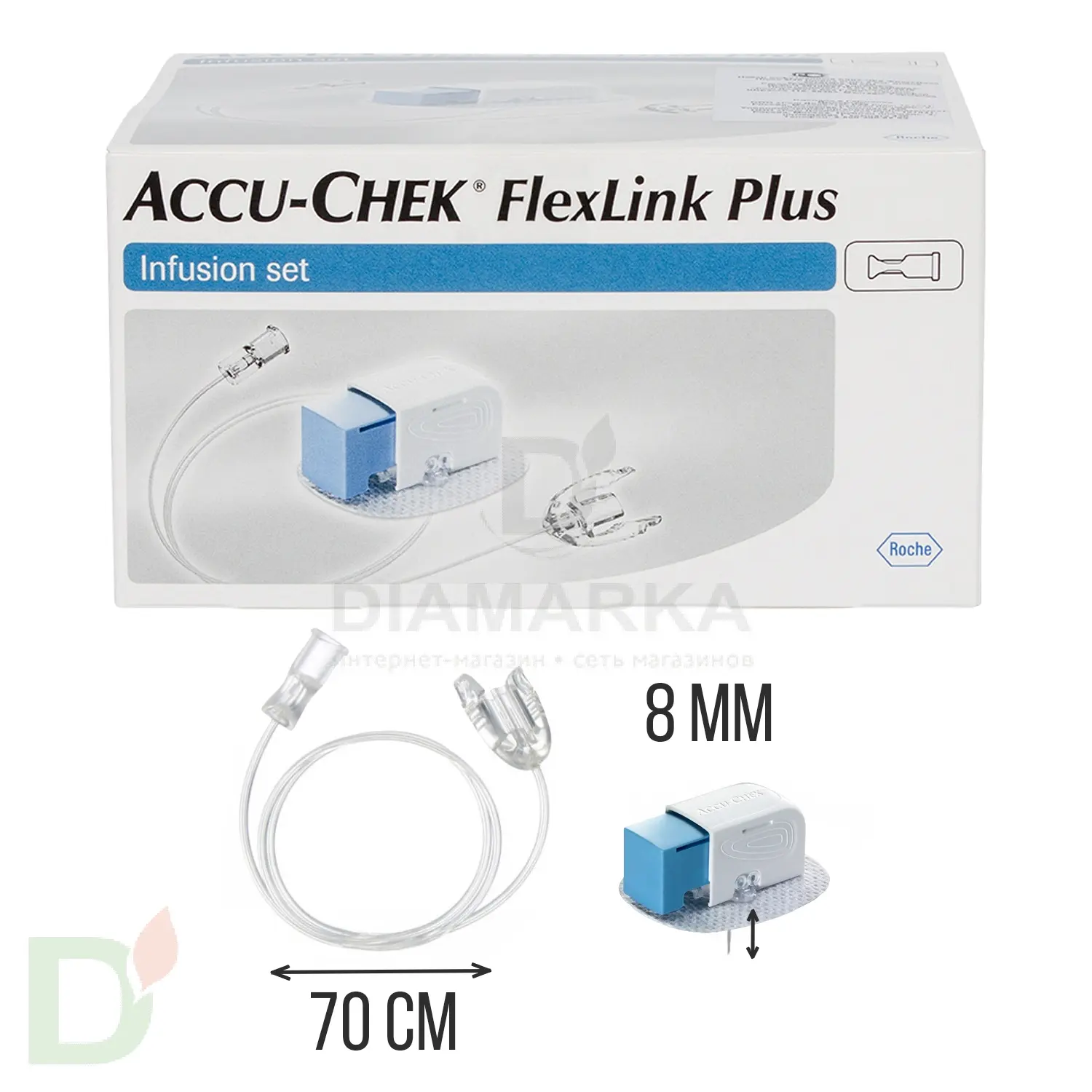 Акку-Чек ФлексЛинк Плюс 8/70, инфузионный набор, 1 шт. в Воронеже