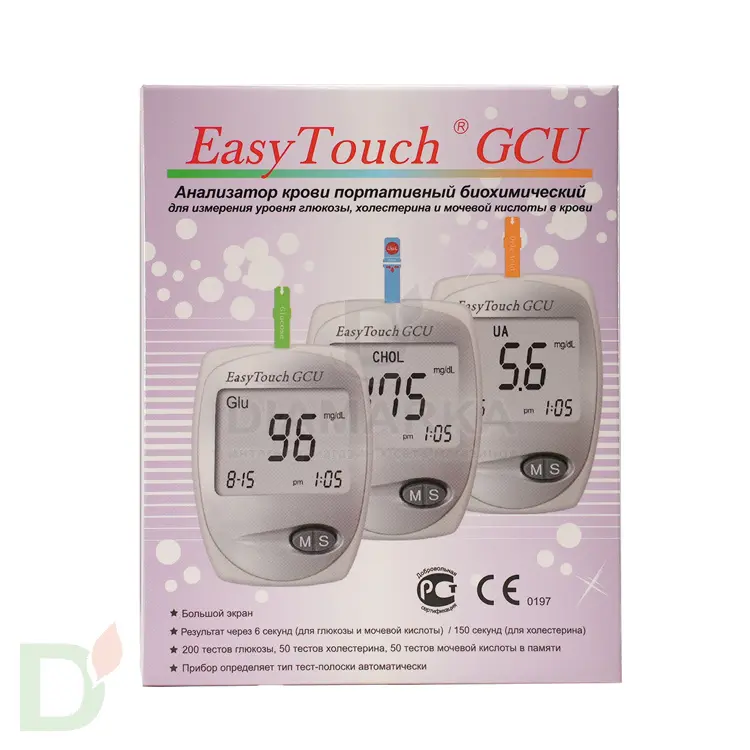 Биохимический анализатор ИзиТач (EasyTouch GCU) (глюкоза, холестерин и мочевая кислота в крови) в Воронеже